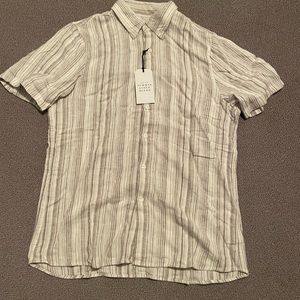Abercrombie and fitch short sleeve linen shirt